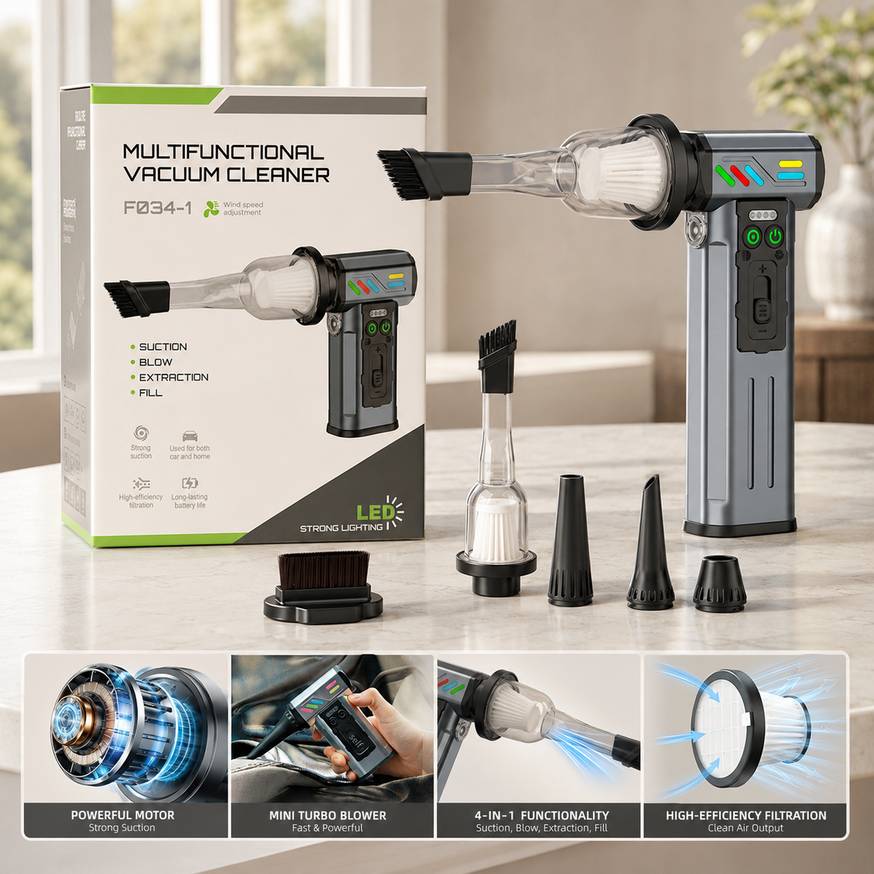 4-in-1 Multifunctional Vacuum Cleaner