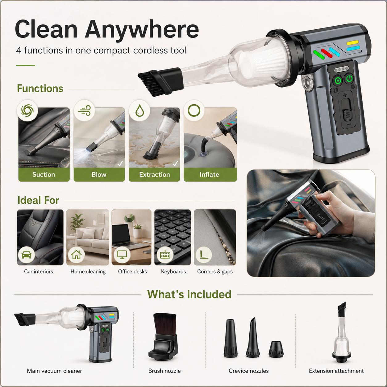 4-in-1 Multifunctional Vacuum Cleaner