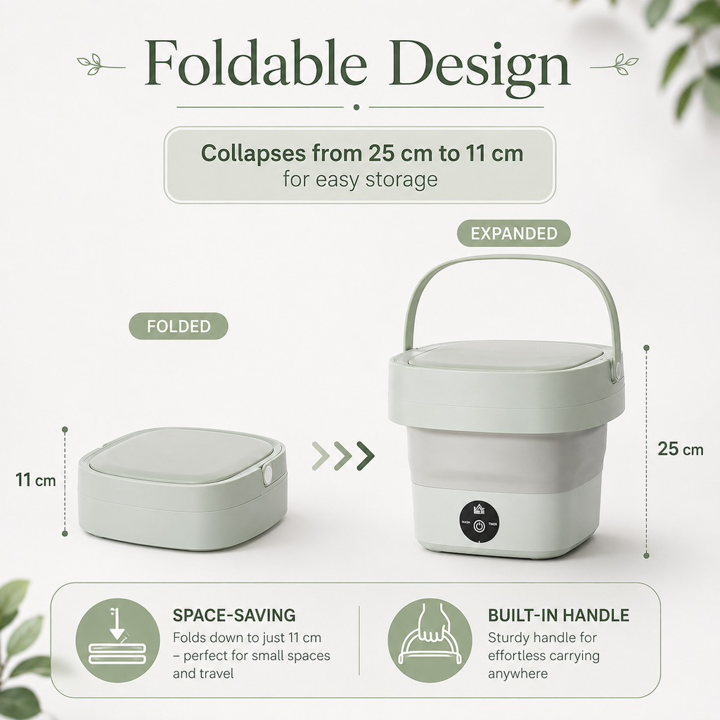 Foldable Mini Laundry Machine