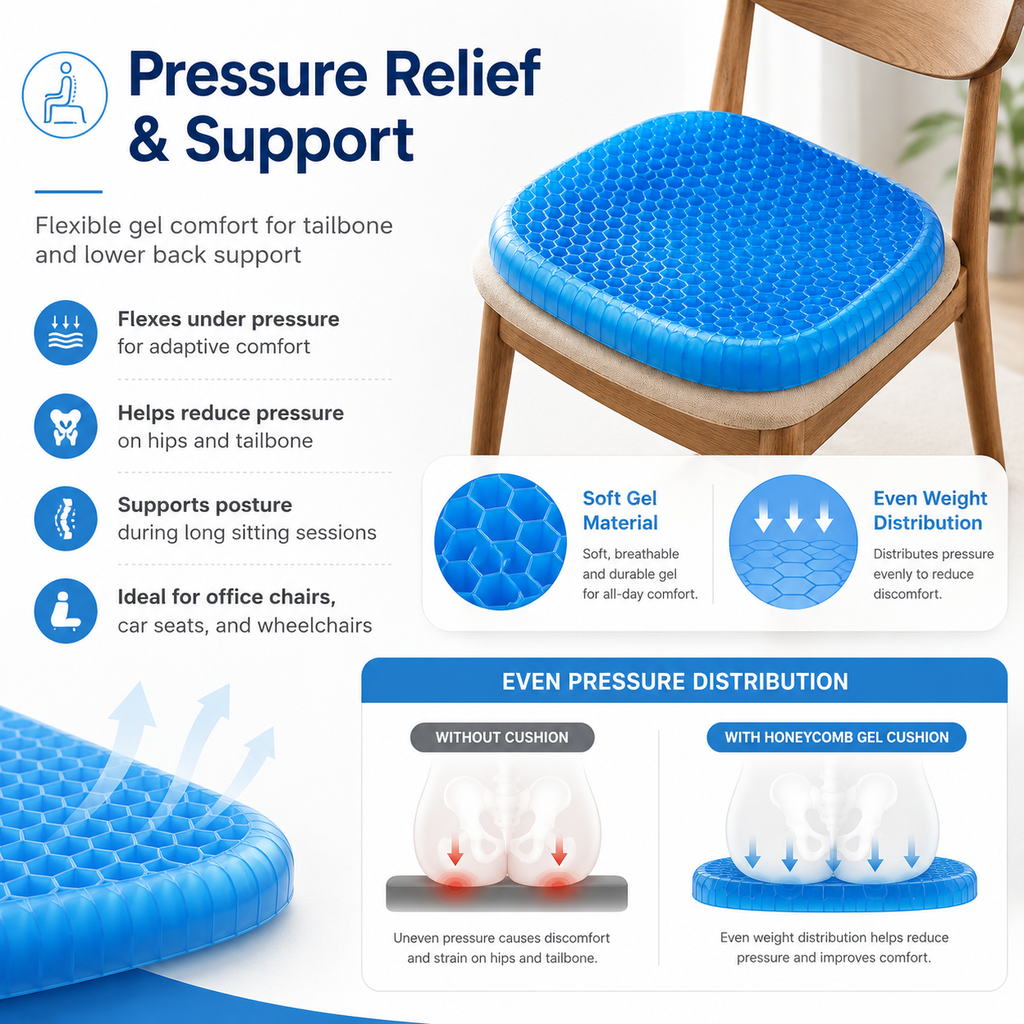 Silicone Ice Pad Insulated Car Seat Cushion