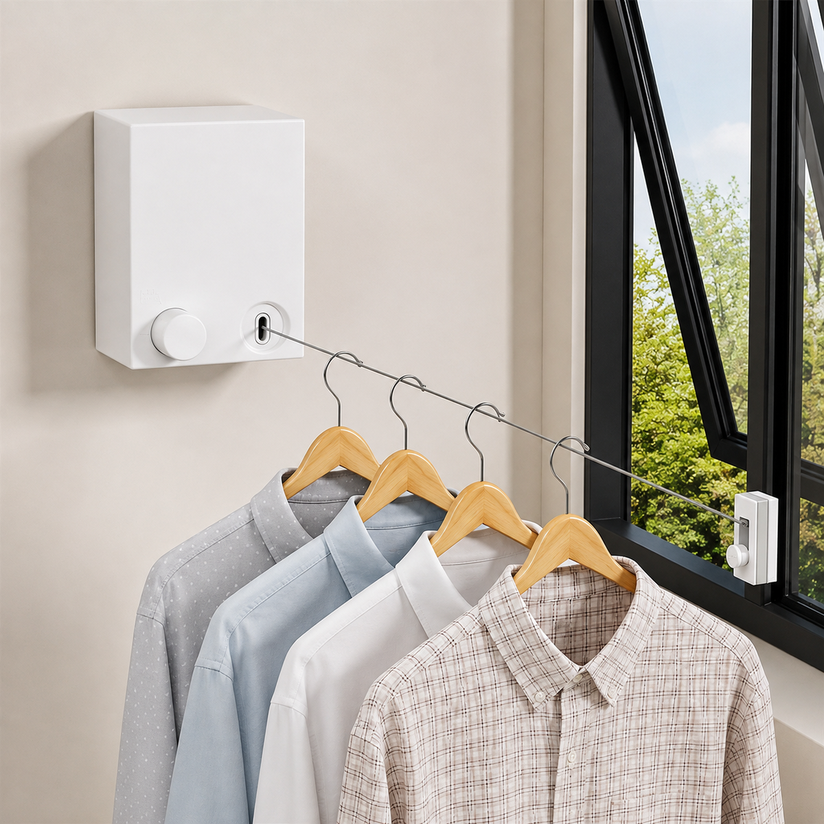 Telescopic Clothesline Clothes Drying Rope