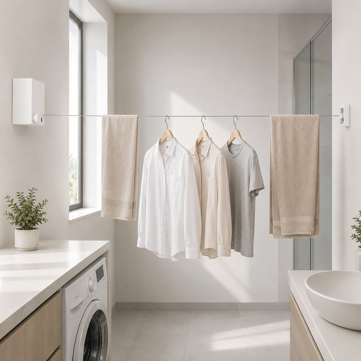 Telescopic Clothesline Clothes Drying Rope