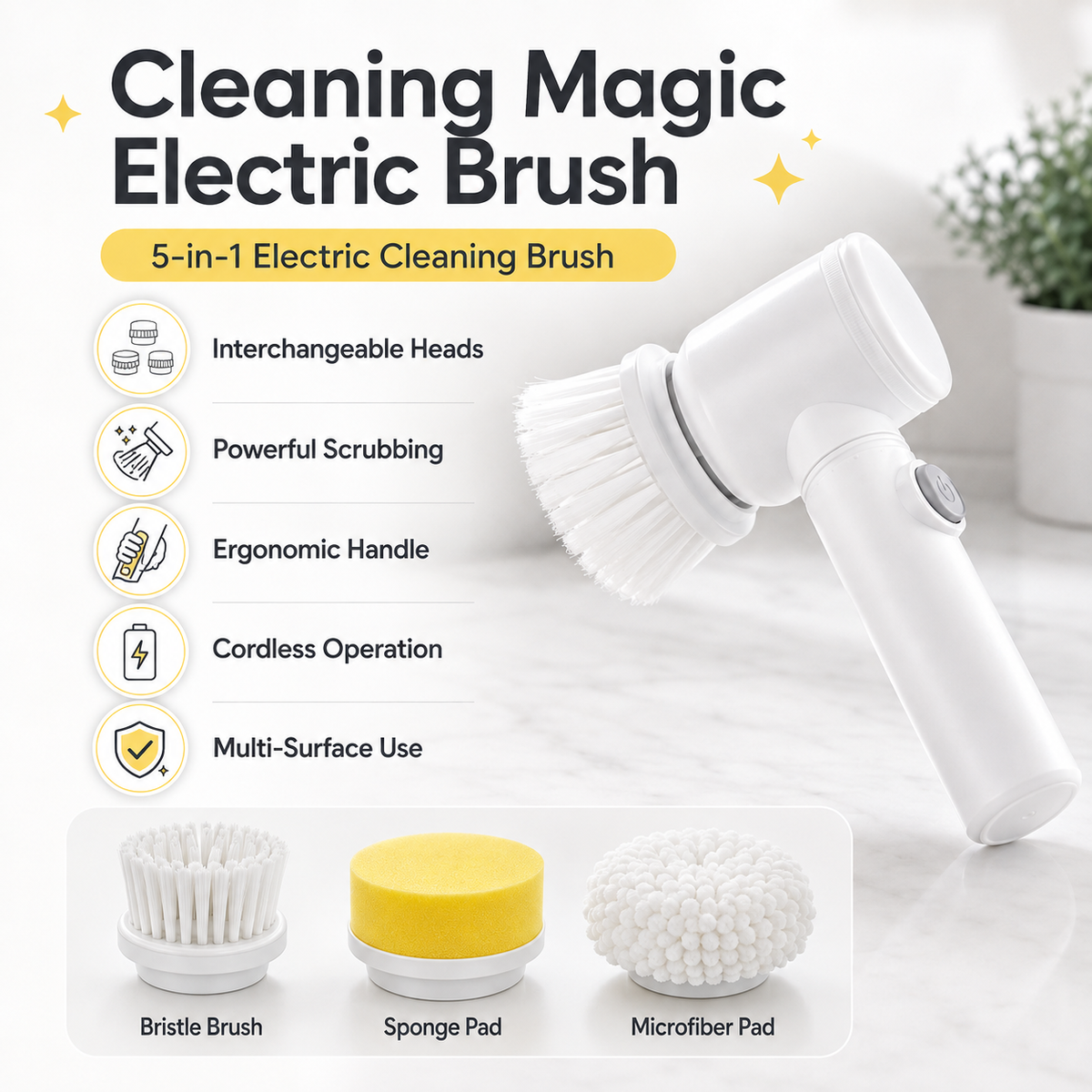 Cleaning Magic Electric Brush (5-in-1)