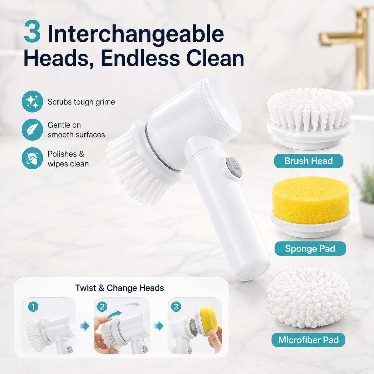 Cleaning Magic Electric Brush (5-in-1)