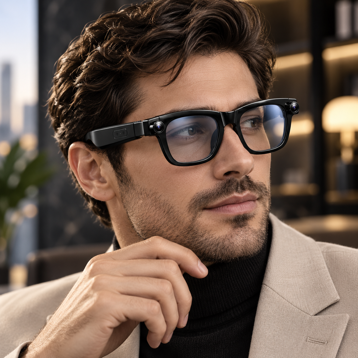 AI Smart Glasses with 8MP Camera