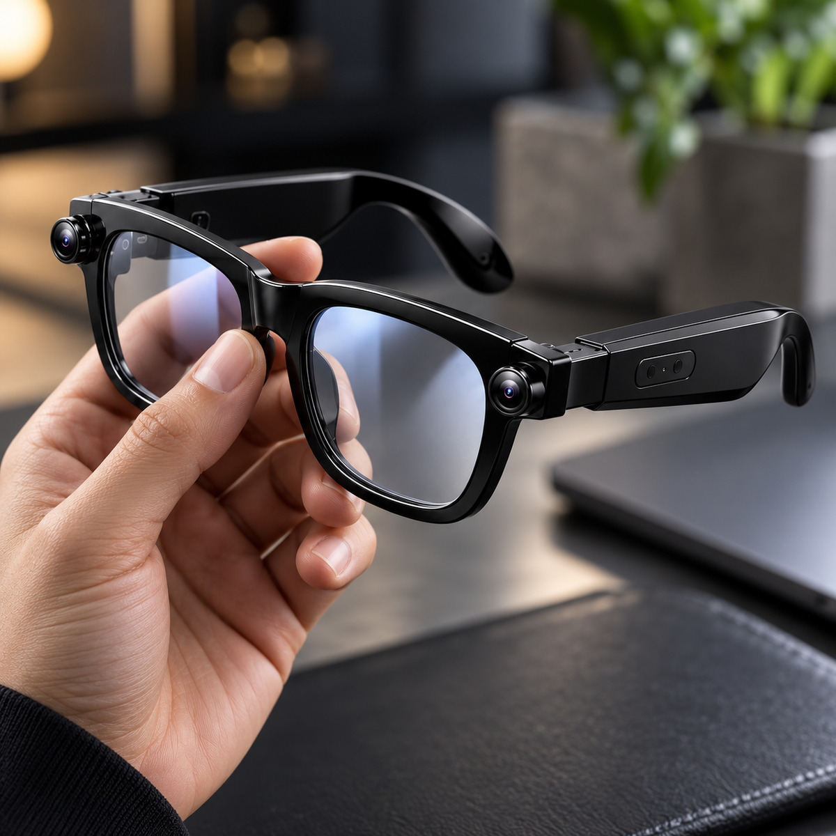 AI Smart Glasses with 8MP Camera