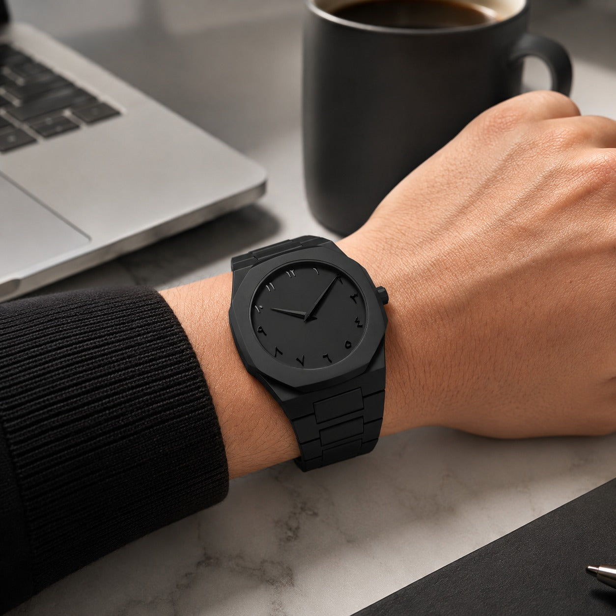 Stainless Steel Arabic Watch