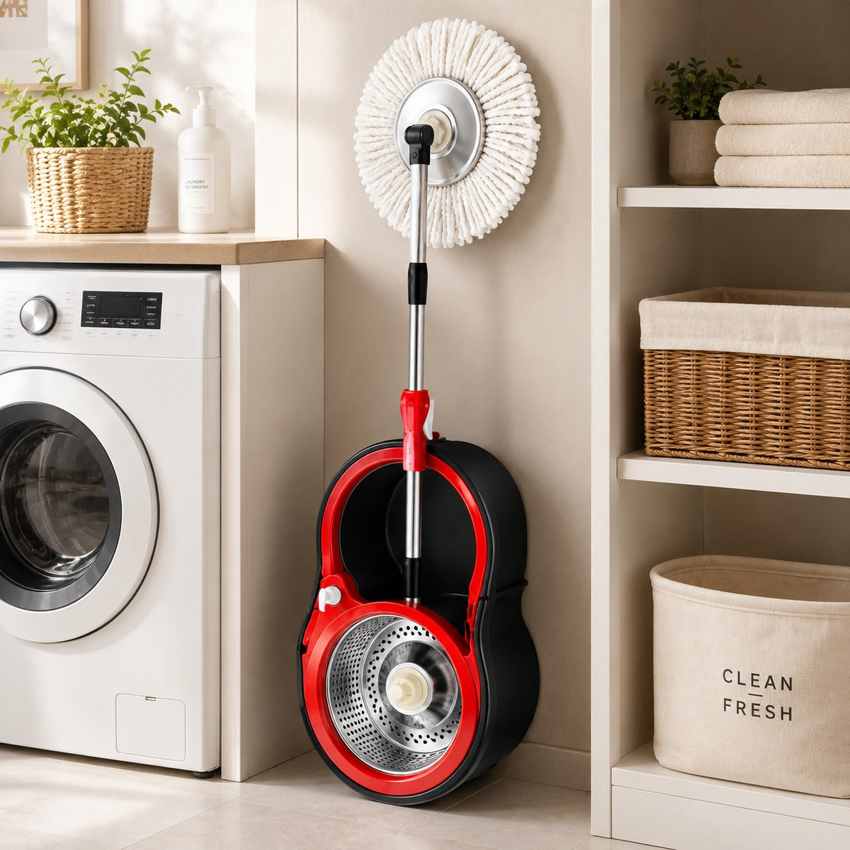 360° Spin Mop with Bucket &amp; Wringer